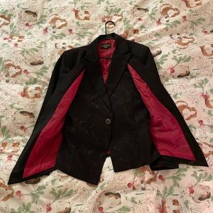 Black and Red Blazer L